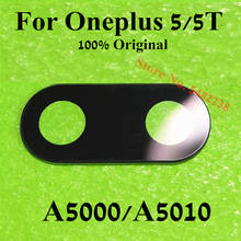 Cubierta de lente de cámara trasera Original para Oneplus 5, 5T, A5000, A5010, lente de cristal exterior con pegatina, piezas de repuesto 2024 - compra barato
