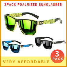 Gafas de sol polarizadas cuadradas clásicas para hombre, lentes de sol polarizadas para conducir, color verde y azul, paquete de 3 unidades, H48 2024 - compra barato