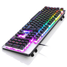 USB Wired Imitation Mechanical Keyboard RGB LED Backlit Professional Gaming Keyboard For Macbook Lenovo Computer Games Keyboards 2024 - buy cheap