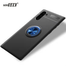 Koosuk-funda de silicona suave para Samsung Galaxy Note 10 Plus note10 +, soporte de coche, anillo magnético, funda trasera de teléfono, carcasa protectora 2024 - compra barato