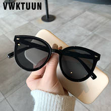 VWKTUUN Sunglasses Women Cat Eye Glasses Driving Driver Shades UV400 Round Sun Glasses Black Vintage Simple Eyewear Rivet Frame 2024 - buy cheap