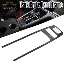 Reamocea-Botones de freno de parque de estilo de fibra de carbono, embellecedor de decoración de marco de Panel para Porsche Cayenne Panamera 2017, 2018, 2019, 2020 2024 - compra barato