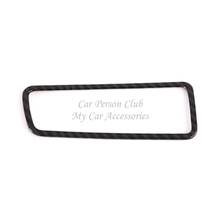 For Hyundai Tucson 2019 2020 Carbon Fiber Headlights Switch Frame Cover Head Light Lamp Button Trims Interior Car Accessories