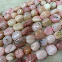 8-10mm freeform pink opal beads natural stone beads DIY loose beads for jewelry making strand 15 inches wholesale ! 2024 - buy cheap