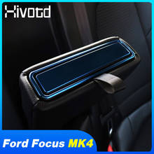 Car Styling Chrome Center Console Armrest Box Frame Sticker Interior Decoration For Ford Focus MK4 ST Line 2019 2020 Accessories 2024 - buy cheap