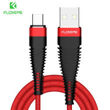 FLOVEME-Cable USB tipo C para teléfono móvil, cargador compatible con Samsung S20, S10, S9, S8, Note 10, A51, A71, Huawei P40, P30 Pro, P20 2024 - compra barato