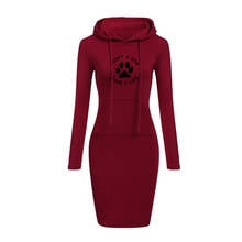 Adopt A Dog Paw Save A Life Print Women Cotton Casual O Neck Sexy Dress Women Bodycon Dresses 2024 - buy cheap