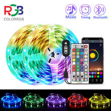 Цвет цветная (RGB), светодиодный светильник полосы, музыка, синхронизированный Цвет изменение RGB5050, с помощью приложения на телефоне дистанционного Управление, светодиодный светильник веревка 6 месяцев, 12 месяцев, 15 м 2024 - купить недорого