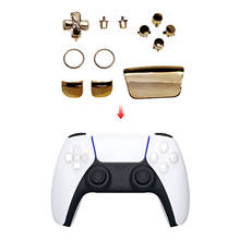 Peças de botões de gamepad para ps5, substituição de controle frontal decorativo com almofada de toque para playstation 5 2024 - compre barato