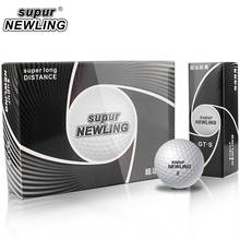 Supur newling bola de golfe 3 camadas supur longa distância jogo de golfe bola pacote de 12 peças bolas 2024 - compre barato