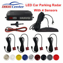 Car Parking Sensor LED Auto Reverse Backup Radar With 4 Sensors Automobile Parking System Detector Sound Alert Back Up Radar 2024 - buy cheap