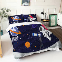 Space Astronaut Series Bedding Sets 3D Print Magical Planet Duvet Cover Pillowcase Twin Full Queen King Size Girl Boy Home Decor 2024 - buy cheap