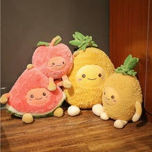 New Fruits Fuzzy Watermelon Cherry Pineapple Soft Plush Doll Toy Sofa Decor Stuffed Dolls Pillow Cushion for Children Baby Gift 2024 - buy cheap