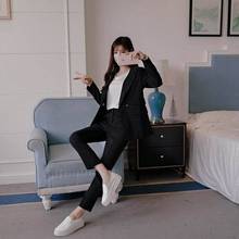 Two-piece suit female spring and autumn new style ladies British casual fashion Double Breasted Office Lady professional suit 2024 - buy cheap