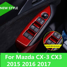 For Mazda CX-3 CX3 2015 2016 2017 Glass switch lifting surface patch Interior decoration ABS material Car accessories 2024 - buy cheap