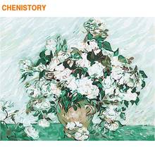 CHENISTORY Frame DIY Painting By Numbers Flowers Landscape Painting Calligraphy Wall Art Canvas Painting For Home Decor Gift 2024 - compre barato