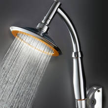 Chuvas cabeça de chuveiro ajustável alta pressão redonda banheiro 6 Polegada poupança água d91008 2024 - compre barato