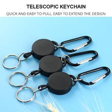 Camping Retractable Anti-Theft Chain Keychain Tactical Keychain Outdoor Keychain, Retractable Keychain Outdoor Accessories 2024 - buy cheap