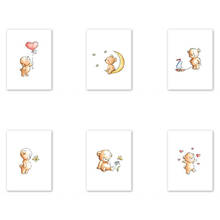 Алмазная живопись милый ребенок медведь сердце воздушный шар Бабочка Алмазная Вышивка Животных Набор для вышивки крестом картина мозаика украшение для комнаты 2024 - купить недорого