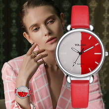 Роскошные женские часы от известного бренда YOLAKO, женские часы, повседневные кварцевые кожаные часы, аналоговые наручные часы, reloj mujer montre femme 2024 - купить недорого