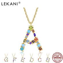 LEKANI 26 Letters Romantic Pendant Necklaces For Women Color Cubic Zirconia Anniversary Necklace Fashion Jewelry New Listing 2024 - buy cheap