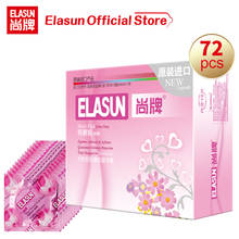 Elasun 72PCS Ultra Thin Big Cock Condoms Natural Latex Smooth Lubricated Condom Penis Contraception Intimate Products For Men 2024 - buy cheap