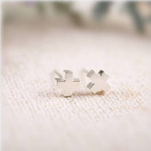 Fashion delicate little cross stud earrings Faith stud earrings for women 2024 - buy cheap