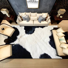 Tapete de pele animal 3d, carpete com estampa de couro bovino/leopardo, pele de cobra/zebra, decoração para quarto e sala de estar 2024 - compre barato