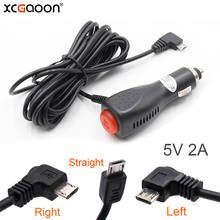 Автомобильное зарядное устройство XCGaoon 5 В, 2 А, Micro USB, с переключателем, для смартфона/видеорегистратора/камеры GPS, вход 12 В, 24 В, длина кабеля 3,5 м, 11,4 фута 2024 - купить недорого