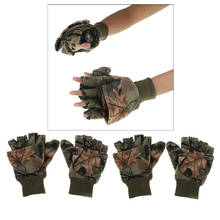 2 Pairs Winter Fishing Gloves Anti Slip Warm Breathable Flip Mitts Camo  for Fishing Surfcasting Cycling Hunting Sports Gloves 2024 - buy cheap