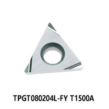 Original TPGT080204L-FY T1500A Carbide Inserts TPGT080204 L-FY TPGT 080204 TPGT0802 Lathe Cutter Turning Tools 2024 - buy cheap