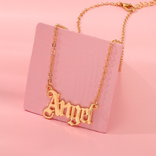 Cxwind Fashion Name Angel Necklace For Women Nurse Gold Chain Choker Necklaces English Charm Pendant Nameplate Gift 2024 - buy cheap