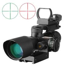 Tactical 2.5-10x40 Holographic Sight Reflex Red Green Mil-dot Crosshair Air Gun Hunting Scope Illuminated Optics Rifle Scope kit 2024 - buy cheap