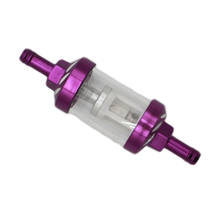 Universal 8mm 5/16" Inner Inline Fuel Filter Reusable Washable Purple 2024 - buy cheap