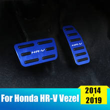 Car Foot Pedal Fuel Accelerator Pedal Brake Pedals Cover AT For Honda HRV HR-V 2014 2015 2016 2017 2018 2019 2020 Accessories 2024 - compre barato