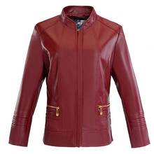 New autumn womens short leathers jacket coat fashion plus size 6XL pu motorcycle zip pocket leather jacket Women's tops 2024 - buy cheap