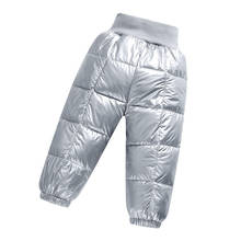 Invierno cálido niños pantalones ropa de nieve niñas y niños pantalones acolchados de algodón niños pantalones gruesos para niñas 1- 5 años 2024 - compra barato