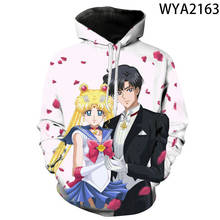 Spring and Autumn Japanese Anime Beautiful Girl Hoodie 3D Printed Fashion Sweatshirt Boy Girl Caot 2024 - buy cheap