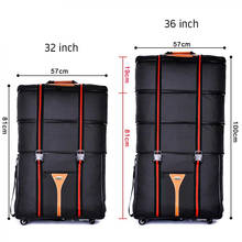 Bolsa de equipaje rodante de tela Oxford de gran capacidad, 32 y 36 pulgadas, impermeable, para estudiar y mover, plegable 2024 - compra barato