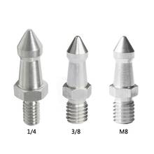 2PCS Stainless Steel Tripod Spikes 3/8 1/4 M8 Camera Spike Monopod Foot Screw  2024 - buy cheap