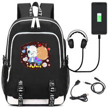 Undertale Sans Cosplay Backpack COOL SKELETON Printed USB Schoolbag Halloween Cos Camping Computer Mountaineering Rucksack 2024 - buy cheap