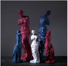 Europeu Braço Quebrado Venus deusa Estátua de Resina Decoração Artesanato Figurinhas Ornamentos Escultura Home Office Sala de Estudo Esboço Arte 2024 - compre barato