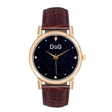 Zegarek Damski New luxury brand DQG women watches fashion simple quartz watch casual leather wristwatches Unisex Clock часы 2024 - buy cheap