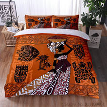 Ethnic Style African Mask Dance Bedding Set Pillowcase and Duvet Cover Polyester Bedding Set Bedroom Decorative Home Textile 2024 - buy cheap