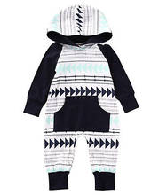 Newborn Baby Infant Toddler Boy Girl Romper Long Sleeve Hooded Jumpsuit One-piece Cotton Outfits Baby Casual Clothes 0-24M 2024 - buy cheap