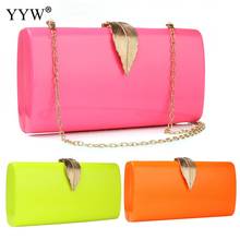 Orange Clutch Bag Womens 2020 Fashion Candy Color Purse Crossbody Bags Female Luxury Clutches Party Designer Sac A Main Femme 2024 - buy cheap