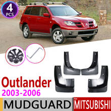 Para-lamas para carros mitsubishi outlander 2003 ~ 2006, 4 unidades., proteção contra respingo para-lamas, acessórios 2004, 2005 e 1ª geração. 2024 - compre barato