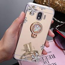 Funda de espejo 3D para Samsung Galaxy J2 2018 J250 SM-J250F funda de teléfono trasera suave Bling para Samsung J2 Pro 2018 gran primer Pro 2024 - compra barato