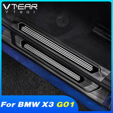 Vtear Door Sill Cover Stainless Steel Accessories Parts Car Modification Protection Plate Car Styling For BMW X3 G01 2018-2021 2024 - buy cheap