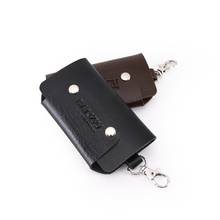 1pcs Casual Portable PU Leather Keychain Men Women Key Holder Organizer Pouch Car Key Wallet Housekeeper Key Case Mini Card Bag. 2024 - buy cheap
